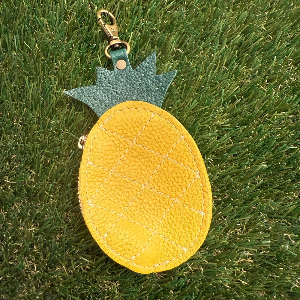 Portland Leather Goods Pineapple Coin Purse Keychain